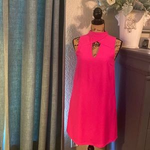 Hot Fuchsia Pink Sleeveless Dress
